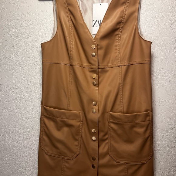 Zara Camel Jumper with Pockets - Picture 5 of 6